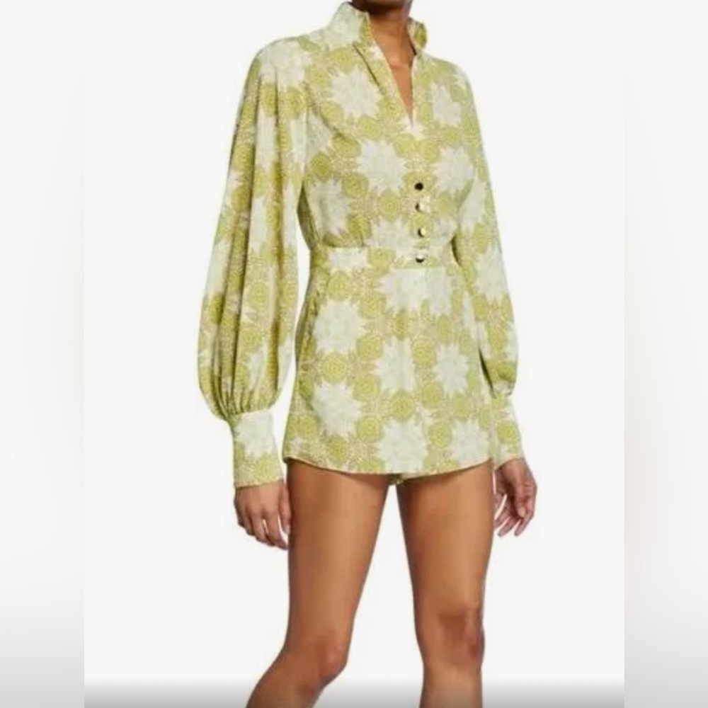 Alexis romper NWT sz Small  Lashawn citron green